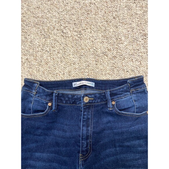 28 Kancan High Rise Dark Wash Flare Jeans - Picture 3 of 7
